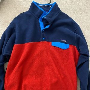Patagonia Synchilla fleece red/blue